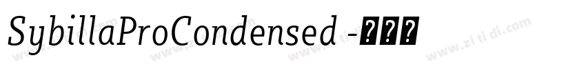 SybillaProCondensed 字体转换